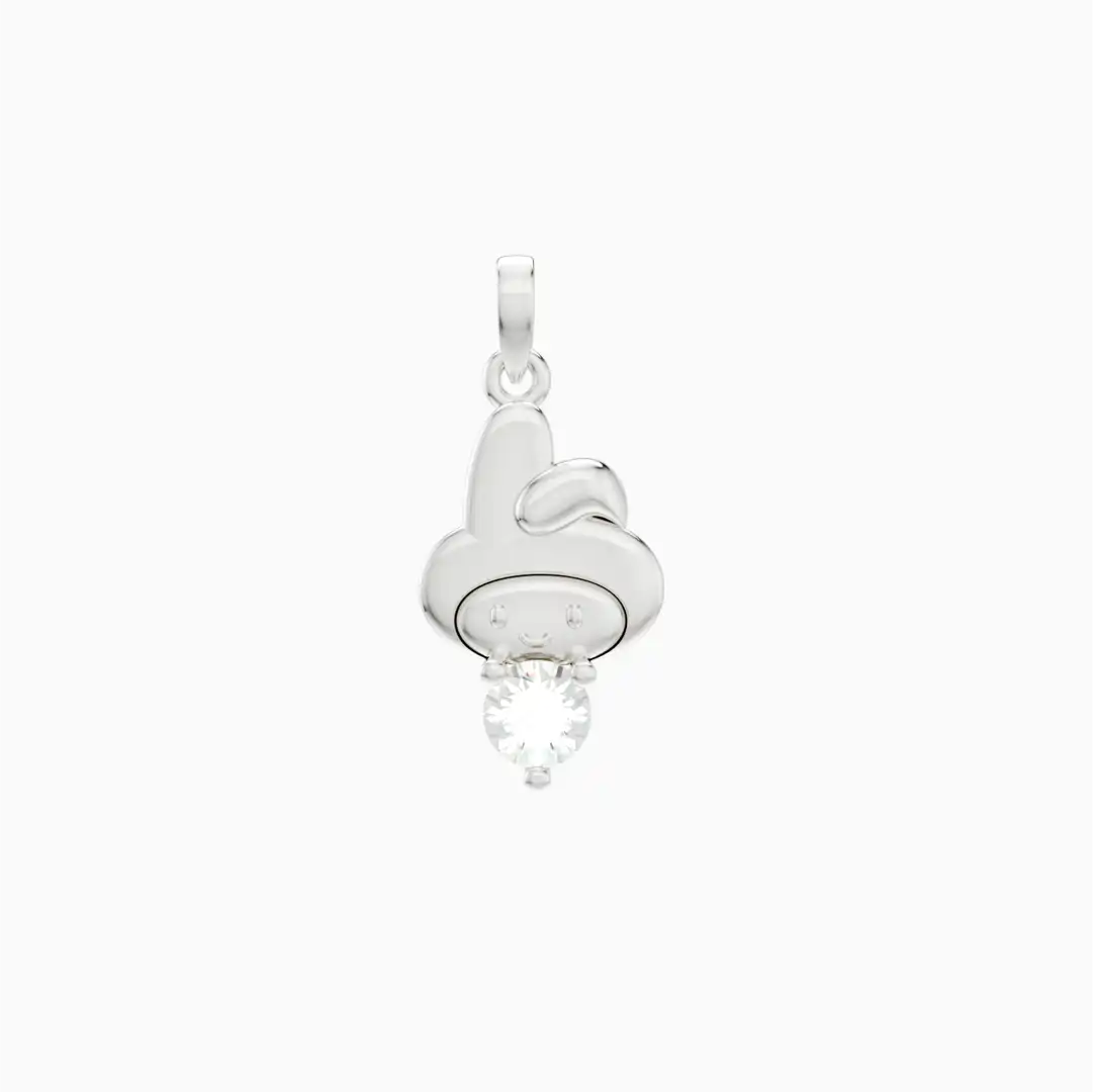 Liontin Kalung Anak Daisy Swarovski Emas Asli