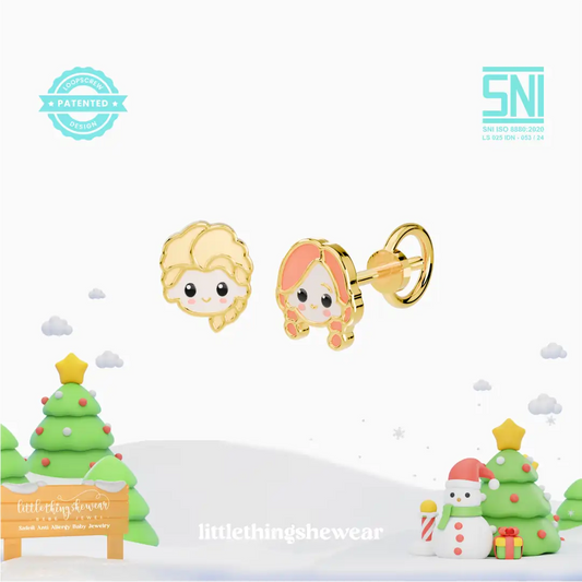 Anting Anak Loop Screw Arendelle (8K)