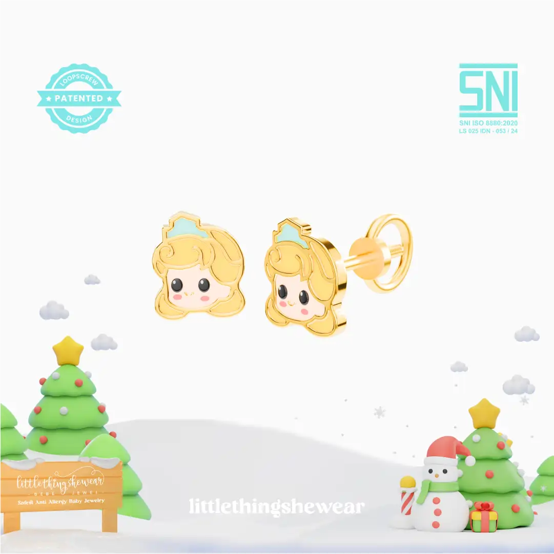 Anting Anak Loop Screw Aurella (8K)