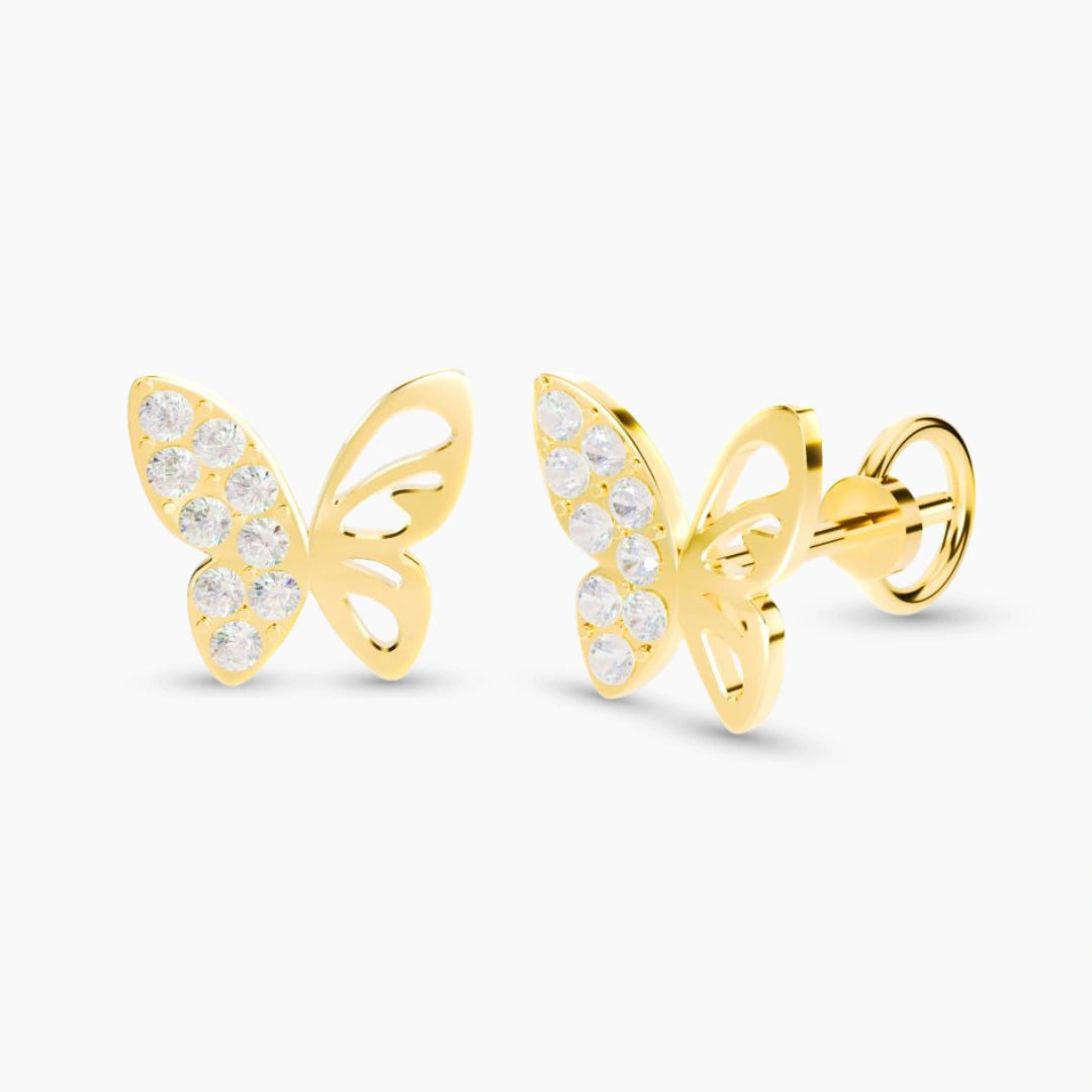 Anting Anak Loop Screw Butterfly (8k)