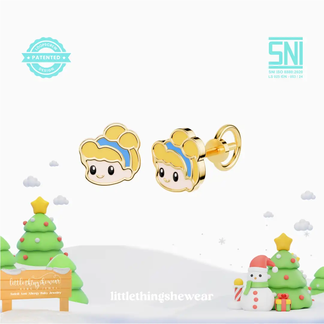 Anting Anak Loop Screw Ella (8K)