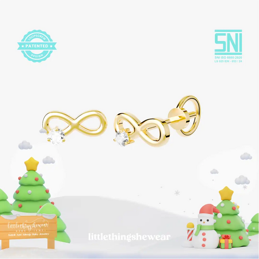 Anting Anak Loop Screw Infinity (8k)