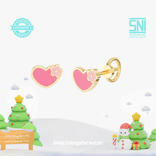 Anting Anak Loop Screw Love (8k)