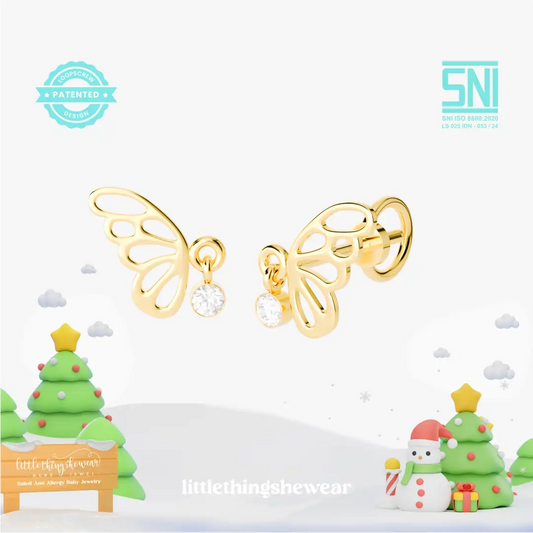 Anting Anak Loop Screw Papilon (8k)