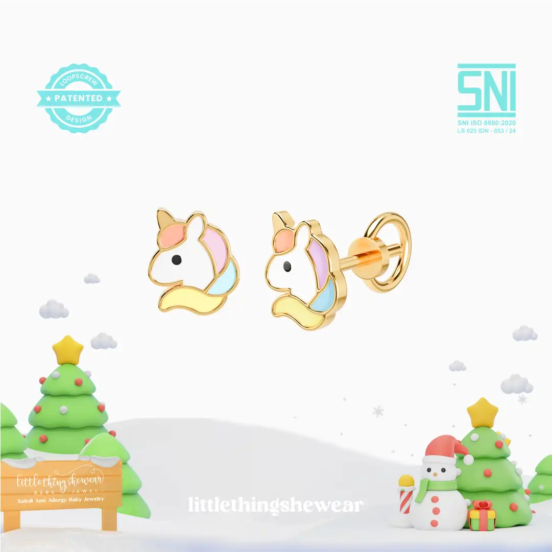 Anting Anak Loop Screw Twilight (8K)