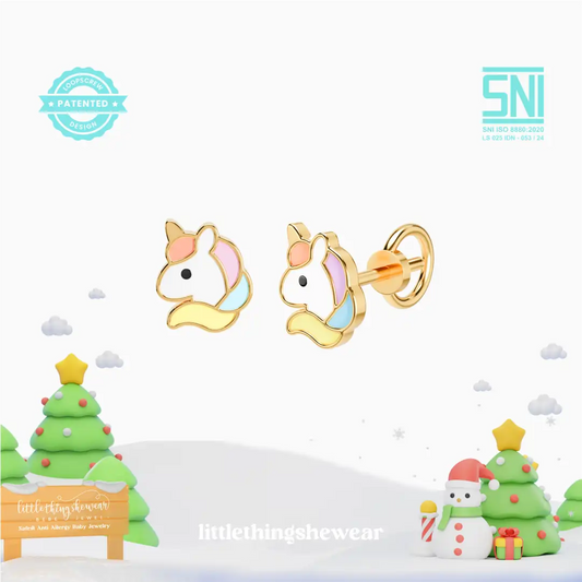 Anting Anak Loop Screw Twilight (8K)