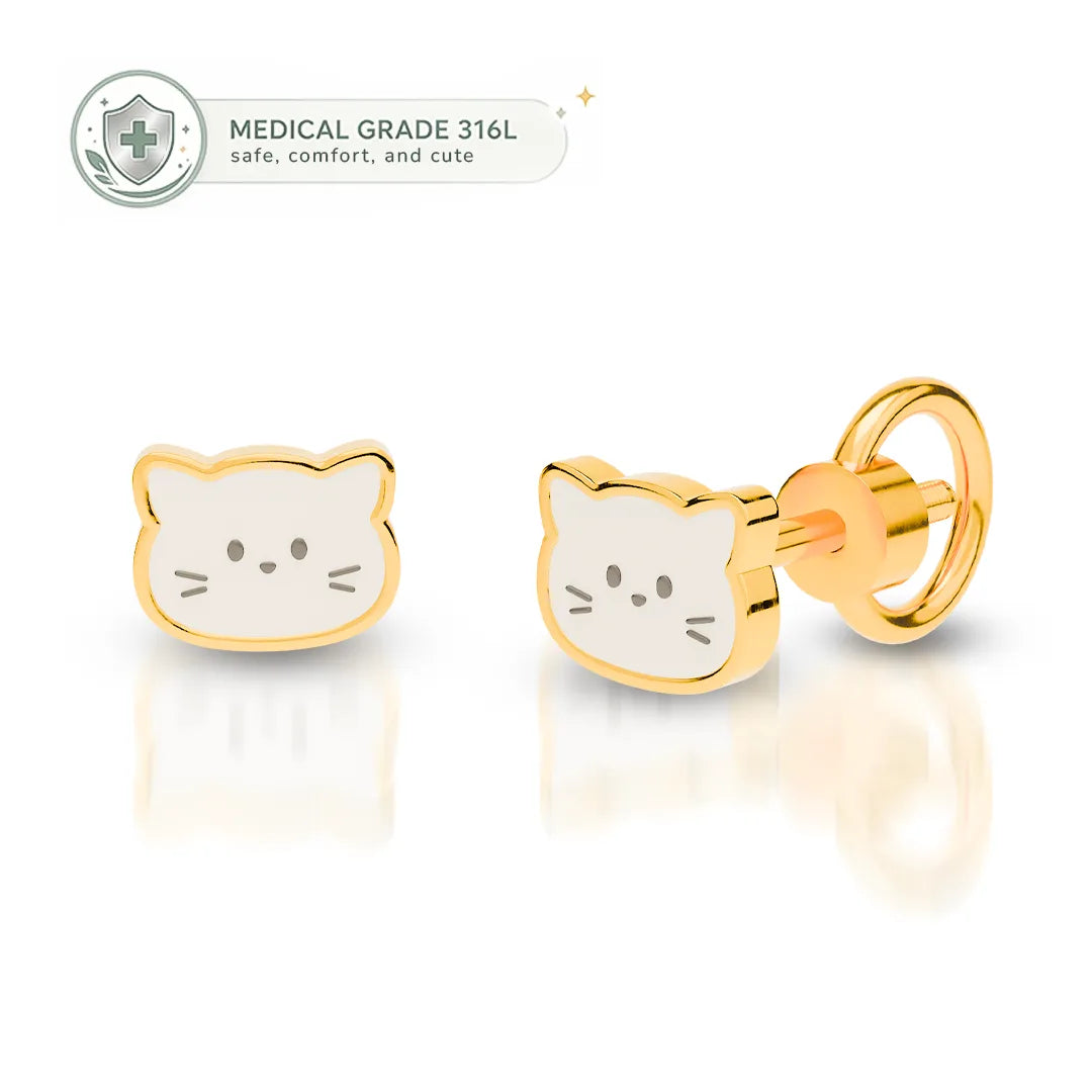 Anting Anak Meow Medical Grade 316L