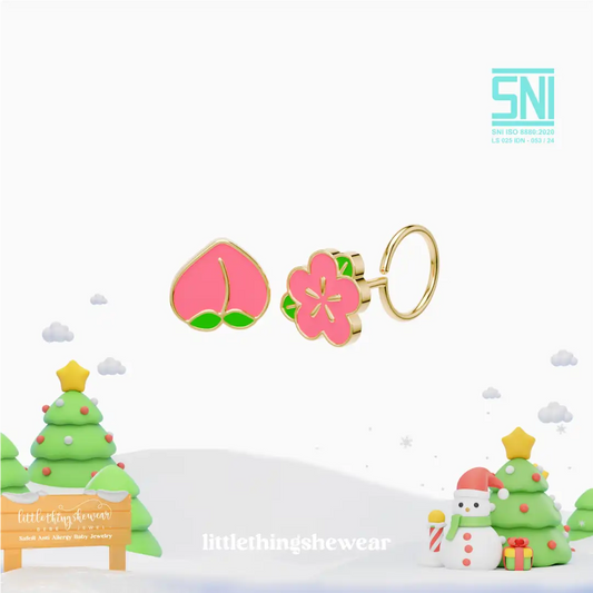 Anting Anak Loop End Peach