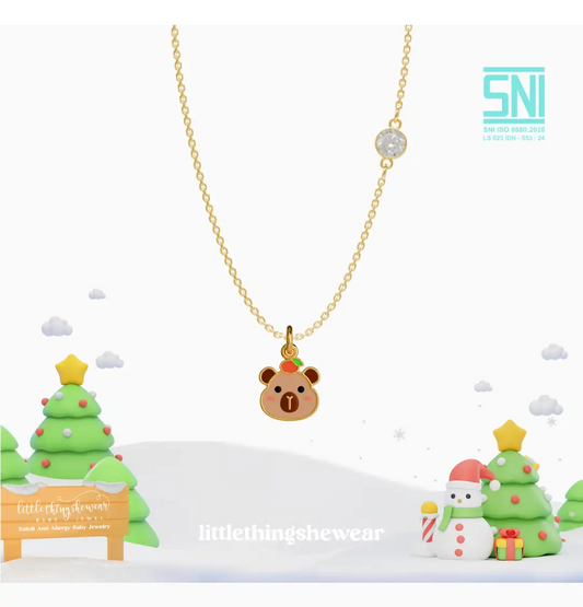 Kalung Emas Anak Cappybara 8k