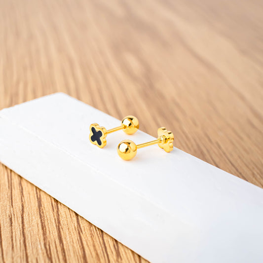 FREE GIFT - Anting Screw Back Calie Gold