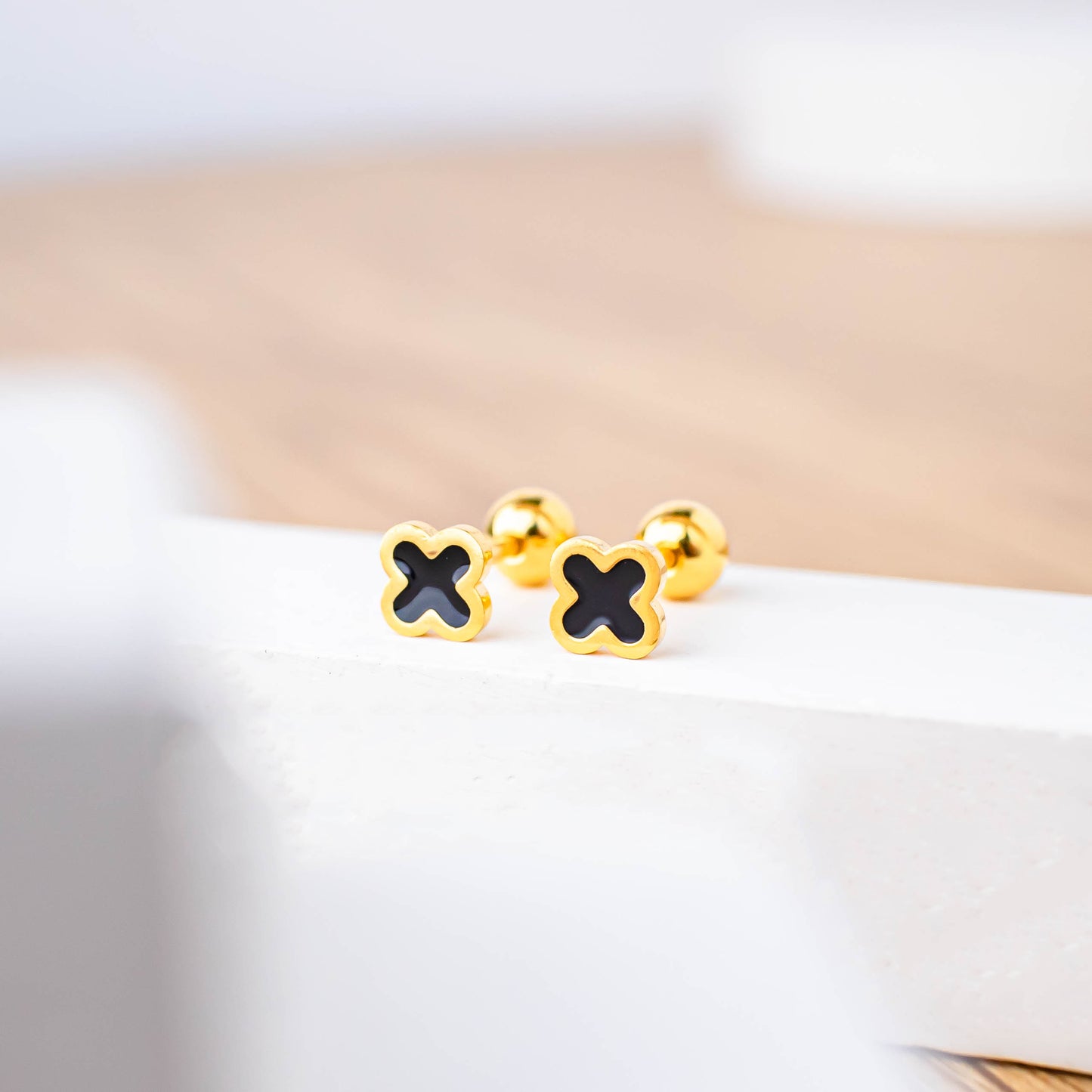 FREE GIFT - Anting Screw Back Calie Gold
