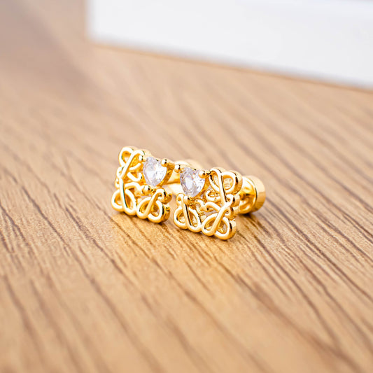 FREE GIFT - Anting Screw Back Chana Gold
