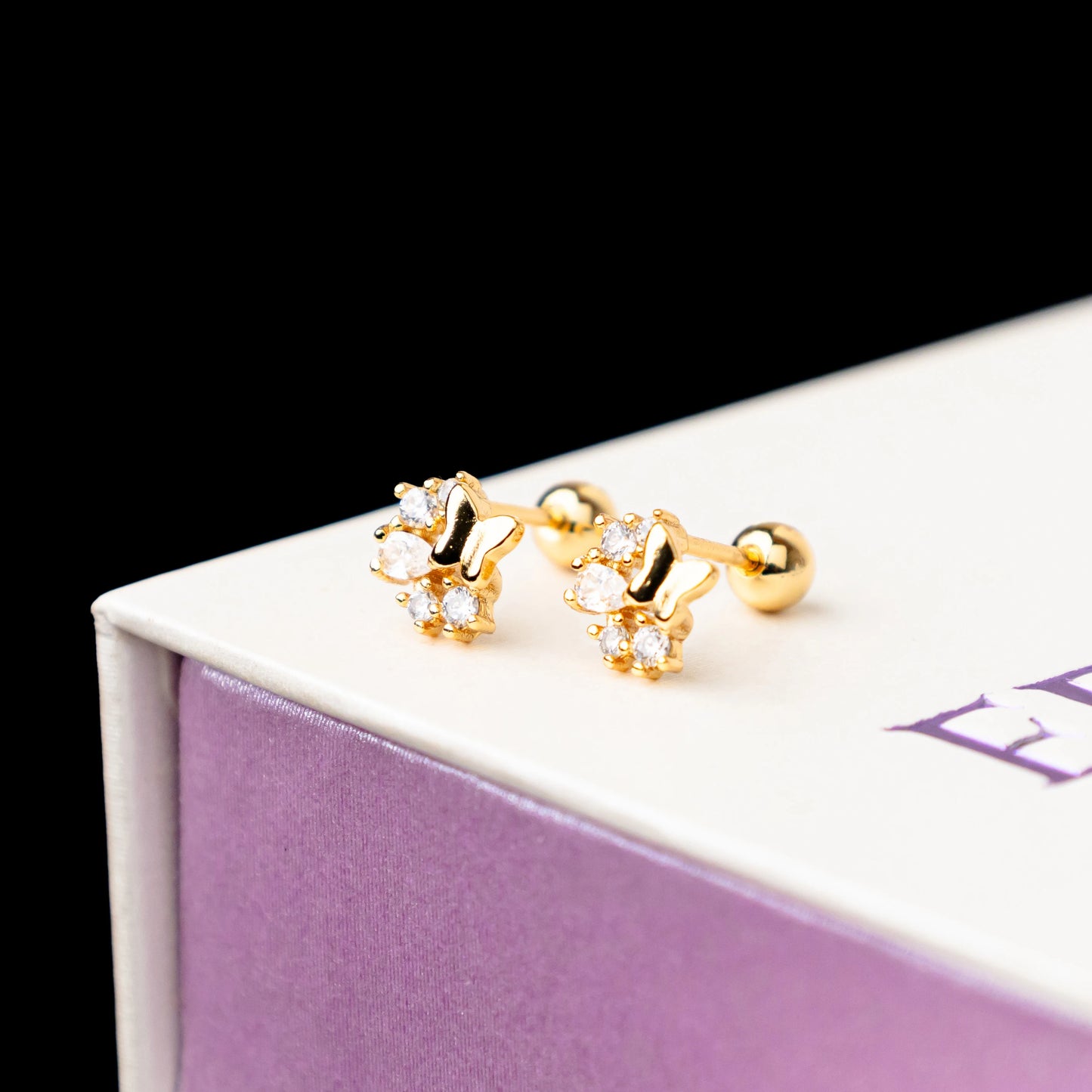 FREE GIFT - Anting Screw Back Lumea Swarovski Gold