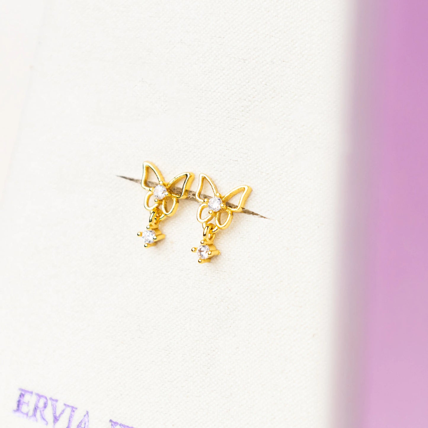 FREE GIFT - Anting Screw Back Nova Swarovski Gold