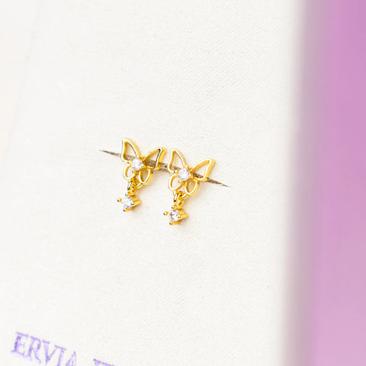 FREE GIFT - Anting Screw Back Nova Swarovski Gold