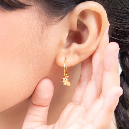 Anting Anak Loop Hoop Cappybara