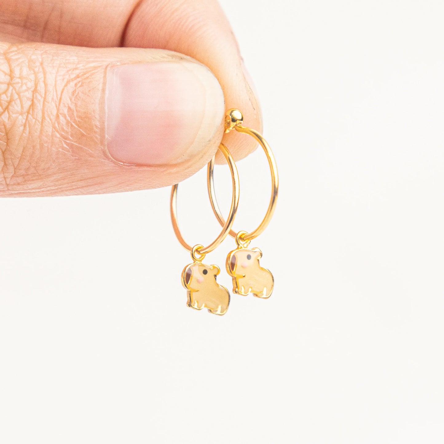 Anting Anak Loop Hoop Cappybara