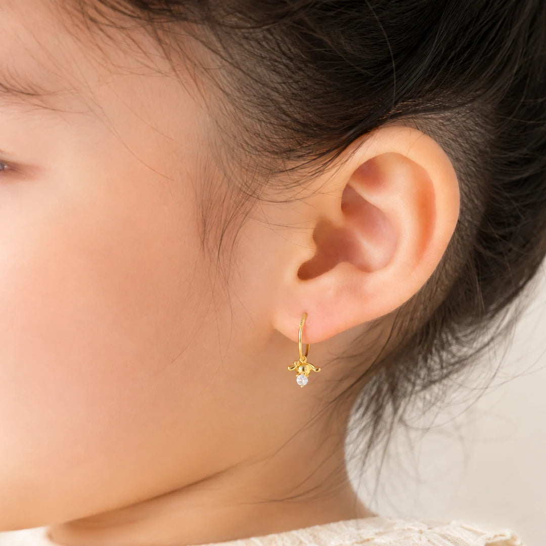 Anting Anak Loop Hoop Claire Swarovski