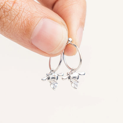 Anting Anak Loop Hoop Claire Swarovski