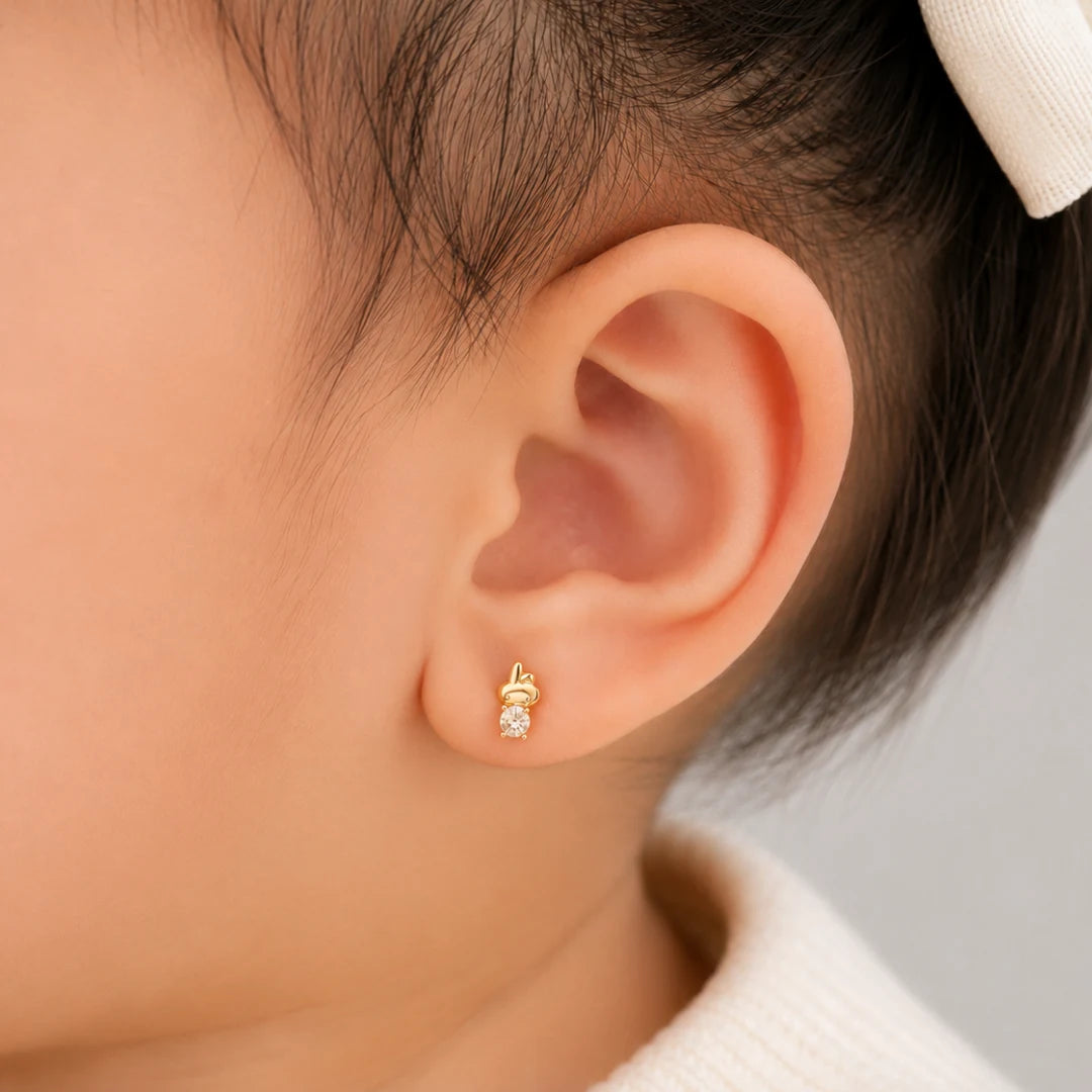 Anting Anak Loop End Daisy Swarovski