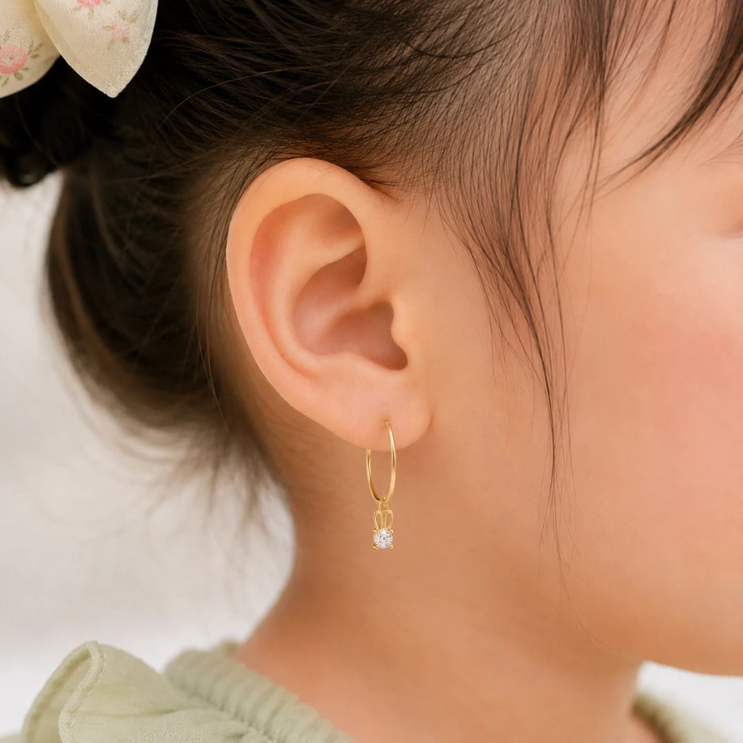 Anting Anak Loop Hoop Eiko Swarovski