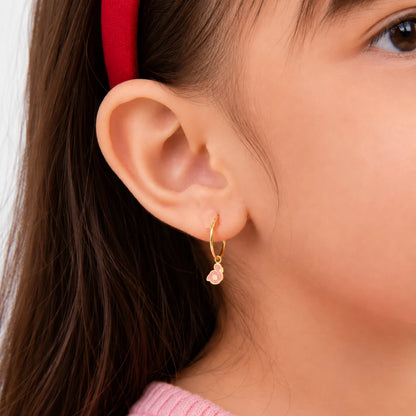 Anting Anak Loop Hoop Flamingo