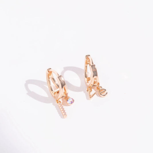 FREE GIFT - Anting Hoop Love Rose Gold