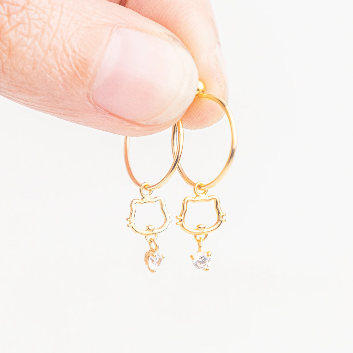 Anting Anak Loop Hoop Kimi Swarovski
