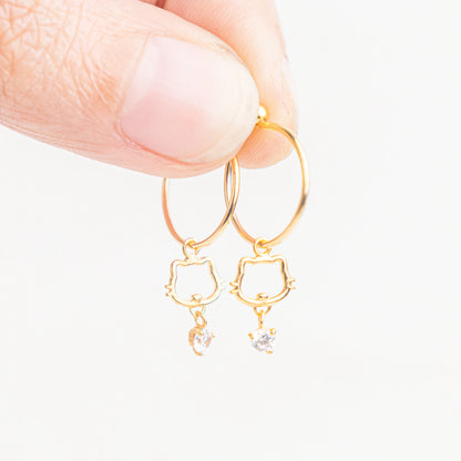 Anting Anak Loop Hoop Kimi Swarovski