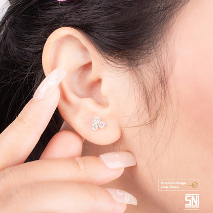 Anting Dewasa Loop Screw Clover (8k)