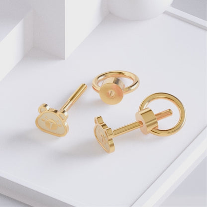 Anting Anak Cappy Medical Grade 316L