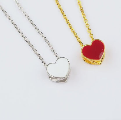 Liontin Kalung Carys White Red Emas Asli (Liontin Saja)