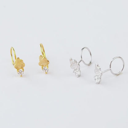 Anting Anak Loop End Daisy Swarovski