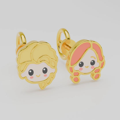 Anting Anak Loop Screw Arendelle (8K)