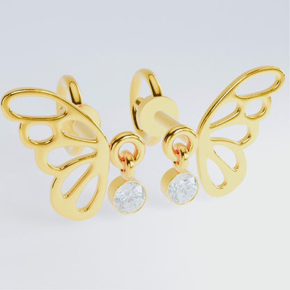 Anting Anak Loop Screw Papilon (8k)