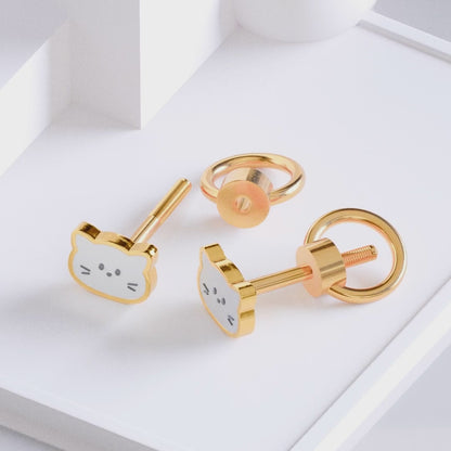 Anting Anak Meow Medical Grade 316L
