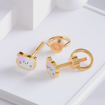 Anting Anak Meow Medical Grade 316L