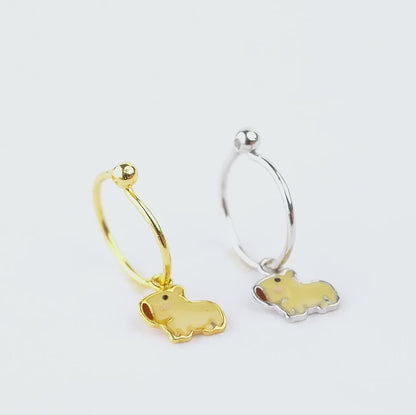 Anting Anak Loop Hoop Cappybara