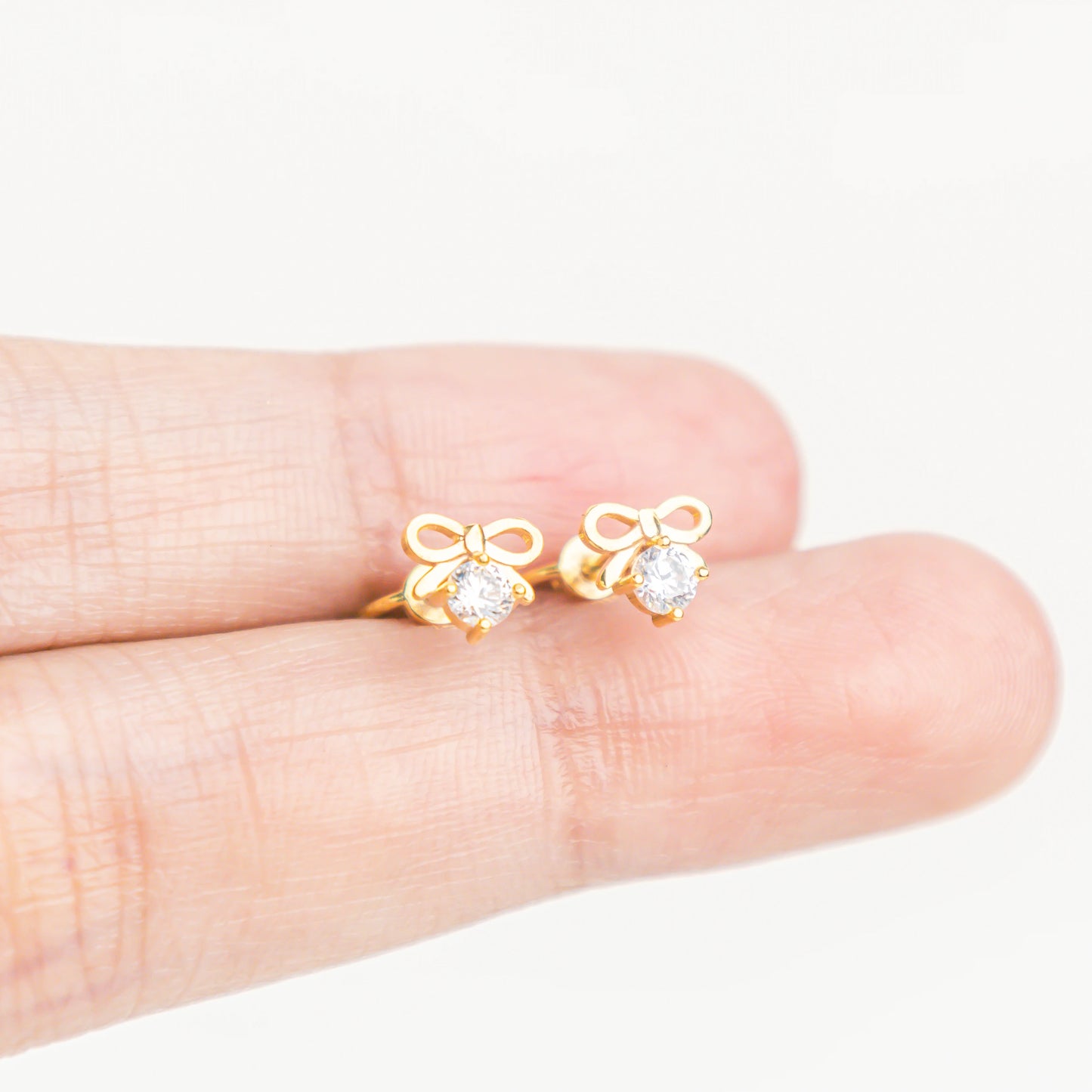 Anting Anak Loop Screw Ribbon (8k)