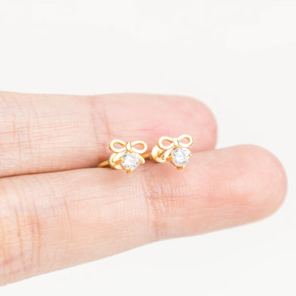 Anting Anak Loop Screw Ribbon (8k)