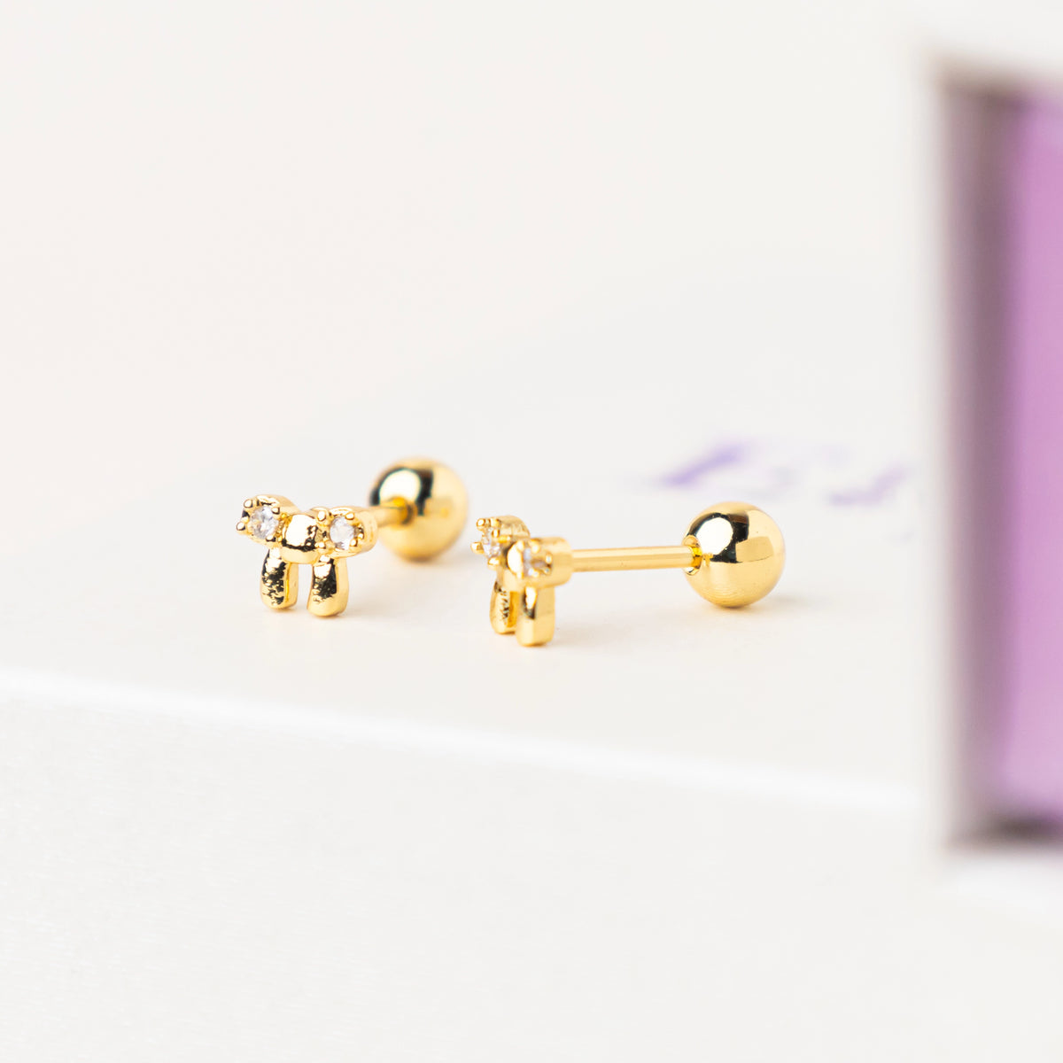 FREE GIFT - Anting Screw Back Blush