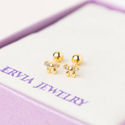 FREE GIFT - Anting Screw Back Blush