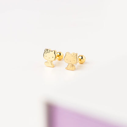 FREE GIFT - Anting Screw Back Kitty
